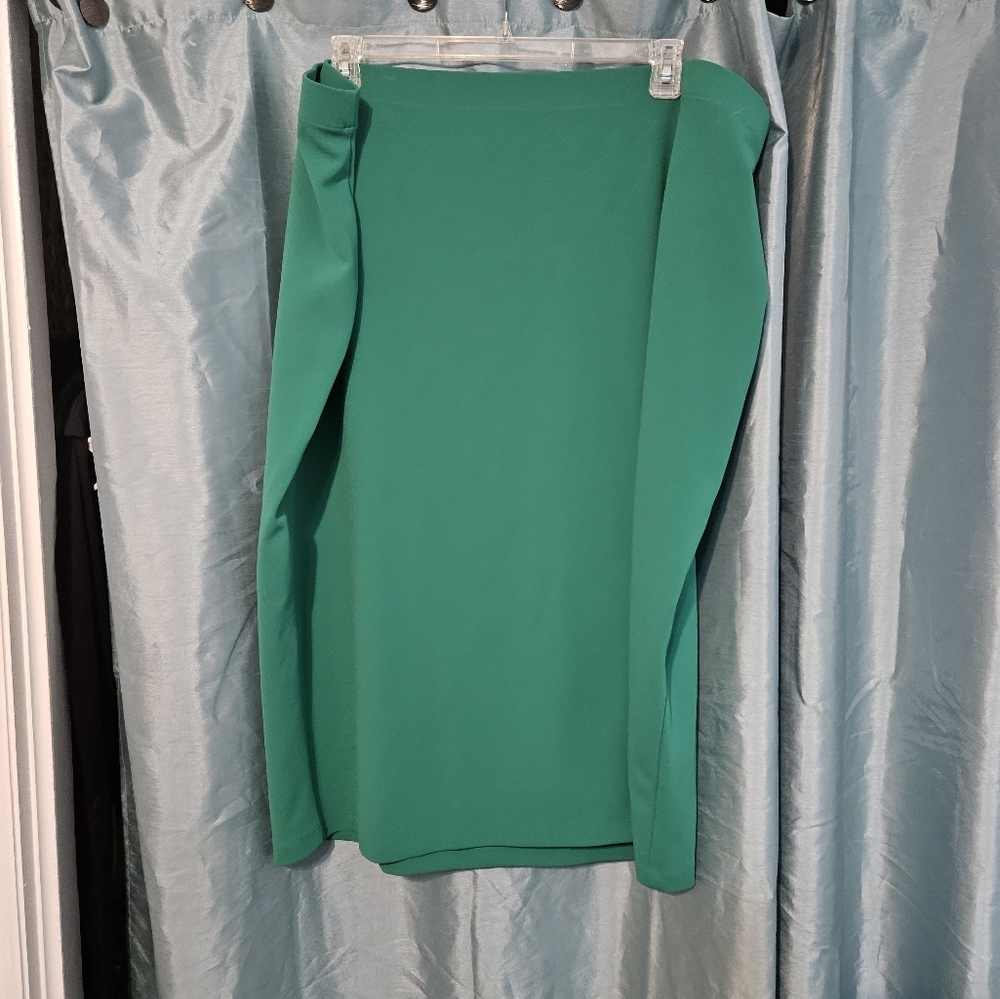 Long green skirt